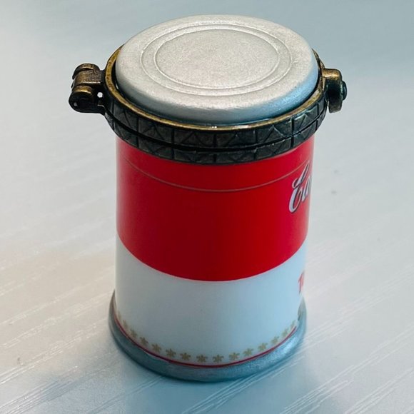Vintage "1999" Campbells Tomato Soup Tiny Porcelain Hinged Box - Picture 4 of 12